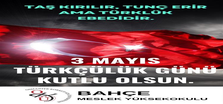 3 Mayıs Türkçülük Günü